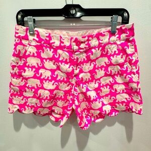 Lilly Pulitzer Buttercup Short Scalloped Edge Hem size 0